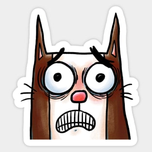 Stress Cat Sticker